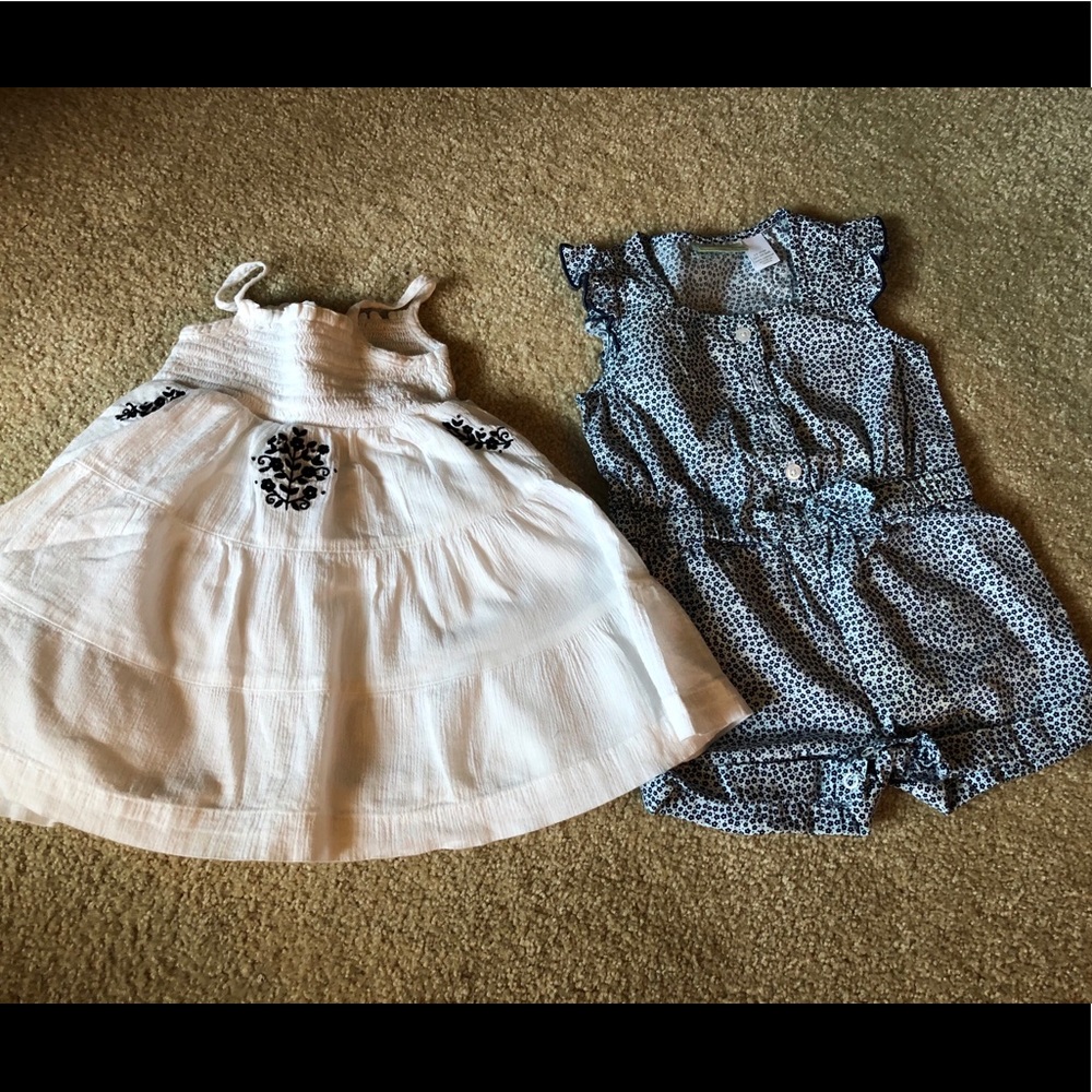 Toddler Girl’s 12M Dress/Romper Bundle